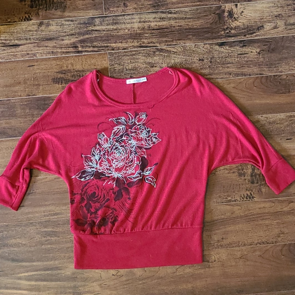 Revolution embellished dolman top, XS
